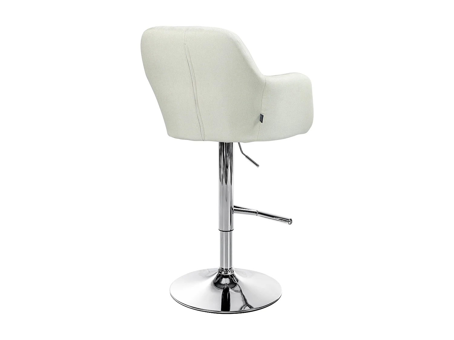 Tabouret de bar - Tissu - Crème - Natoma