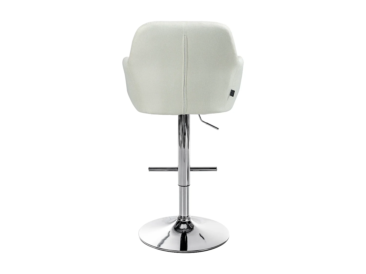 Tabouret de bar - Tissu - Crème - Natoma