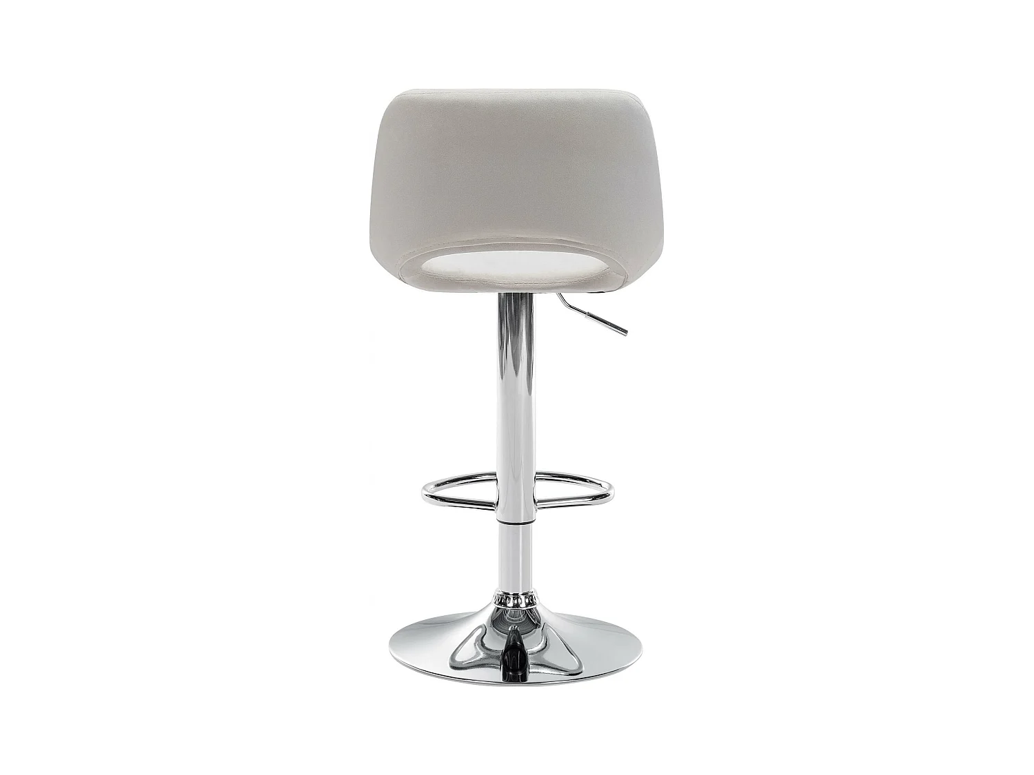 Lot de 2  Tabouret de bar - Velours - Crème - Camden
