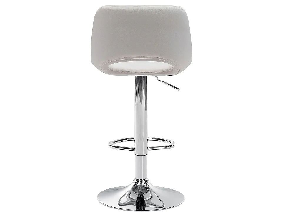 Lot de 2  Tabouret de bar - Velours - Crème - Camden