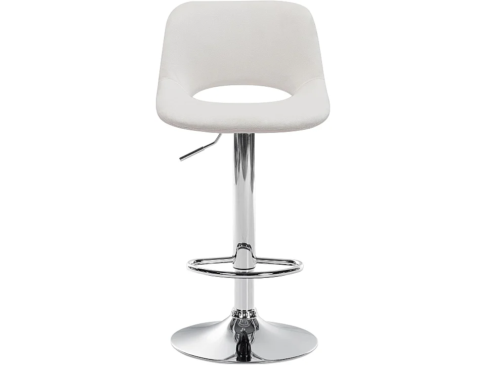 Lot de 2  Tabouret de bar - Velours - Crème - Camden