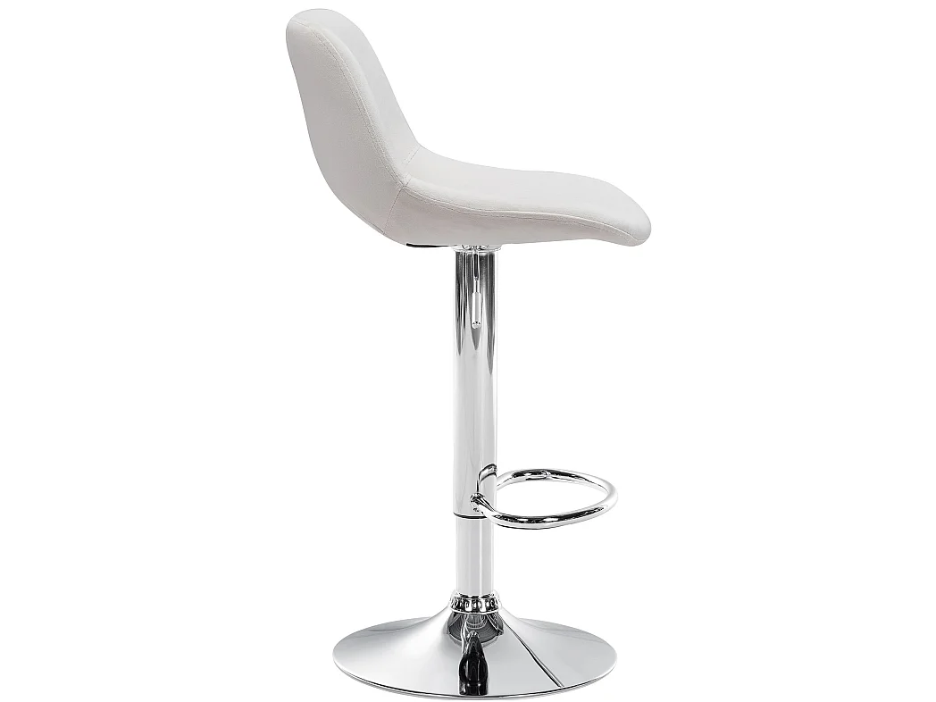 Lot de 2  Tabouret de bar - Velours - Crème - Camden