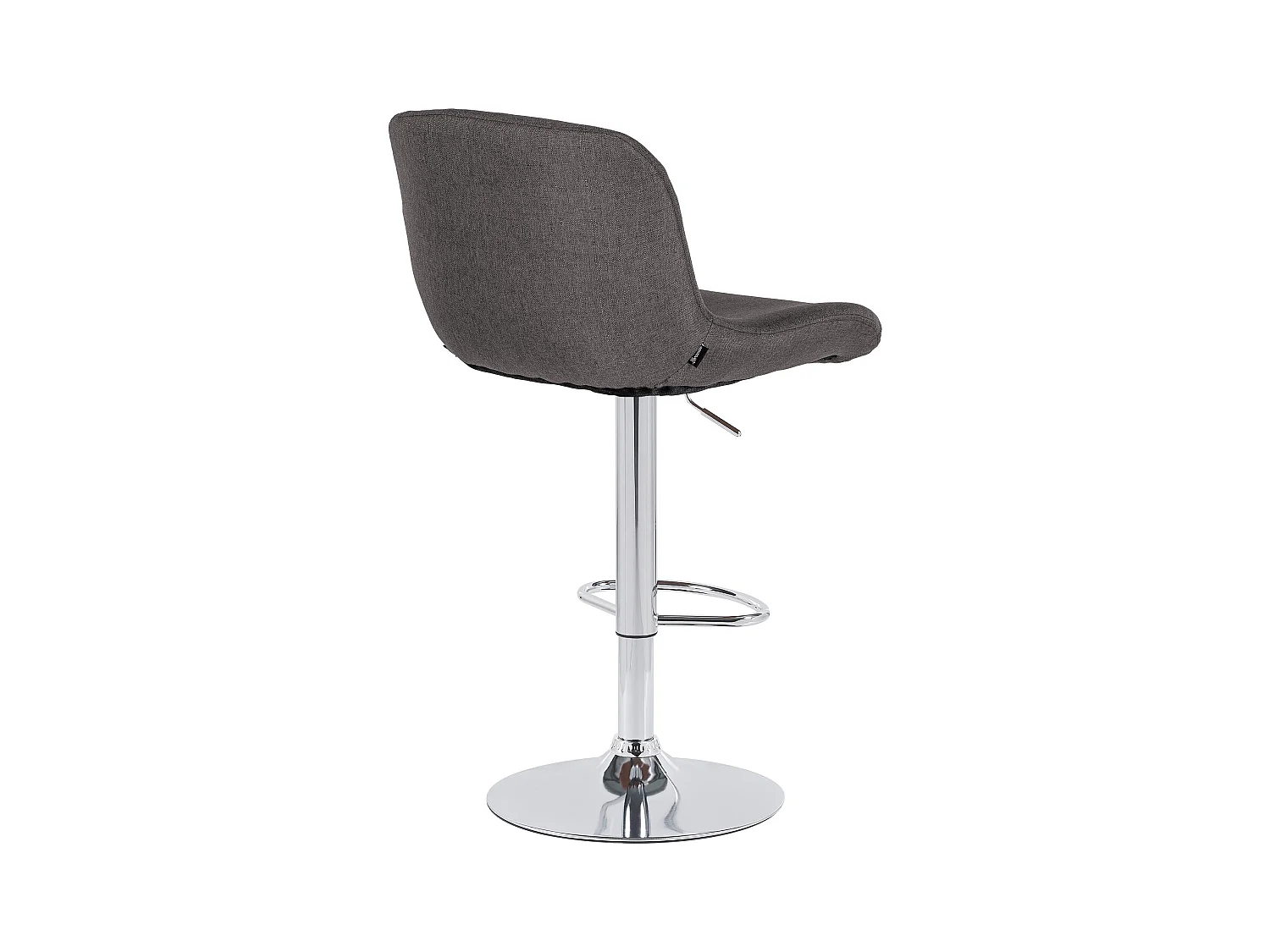 Tabouret de bar - Tissu - Gris foncé - Solon