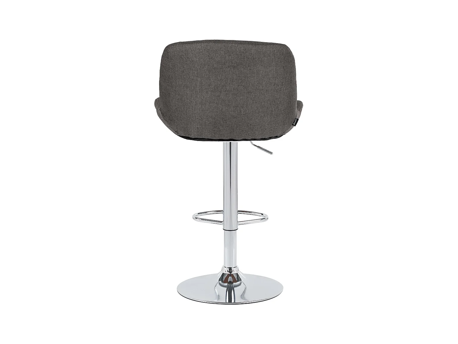 Tabouret de bar - Tissu - Gris foncé - Solon