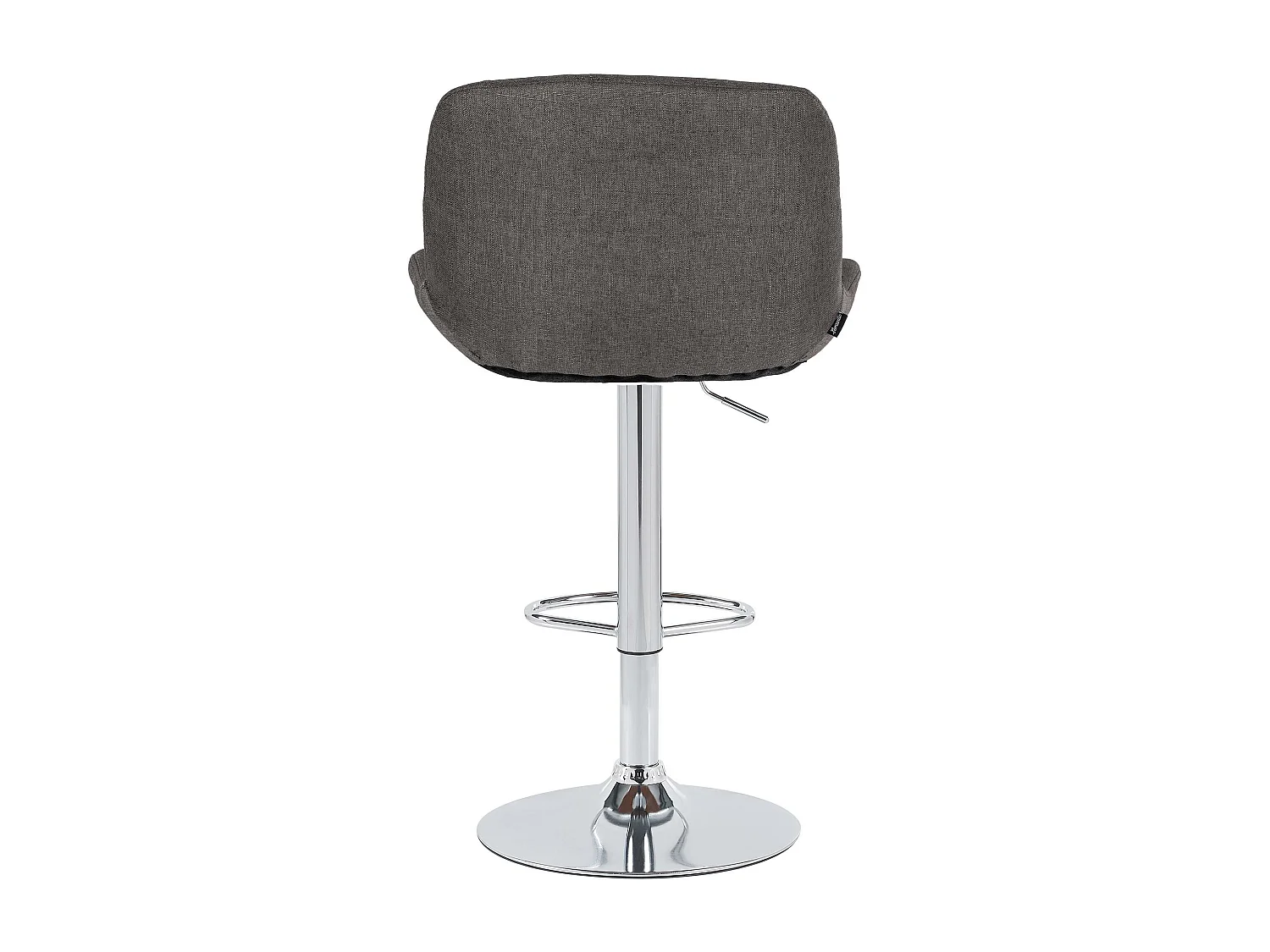 Tabouret de bar - Tissu - Gris foncé - Solon