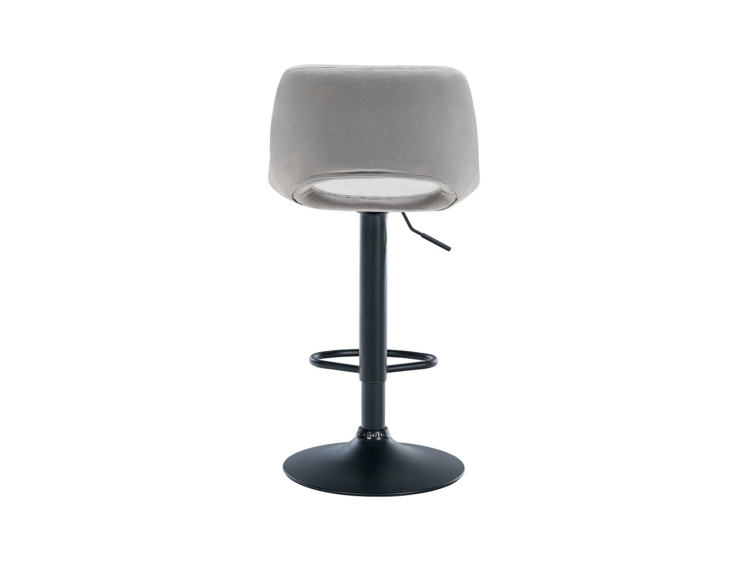 Lot de 2  Tabouret de bar - Velours - Gris clair - Camden
