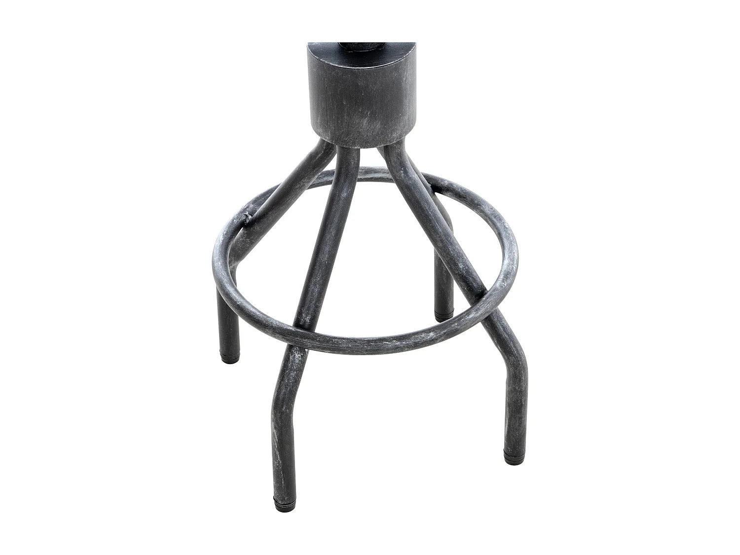 Lot de 2  Tabouret de bar - Bois - Argent antique - Hanam