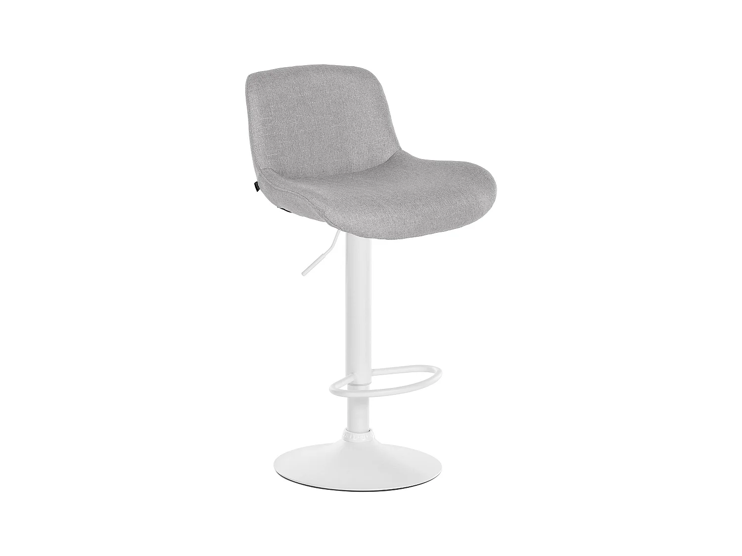 Tabouret de bar - Tissu - Gris clair - Solon