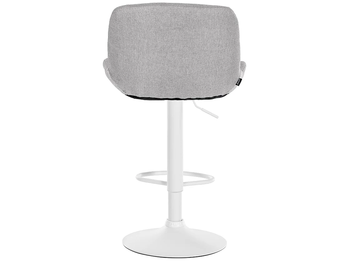 Tabouret de bar - Tissu - Gris clair - Solon