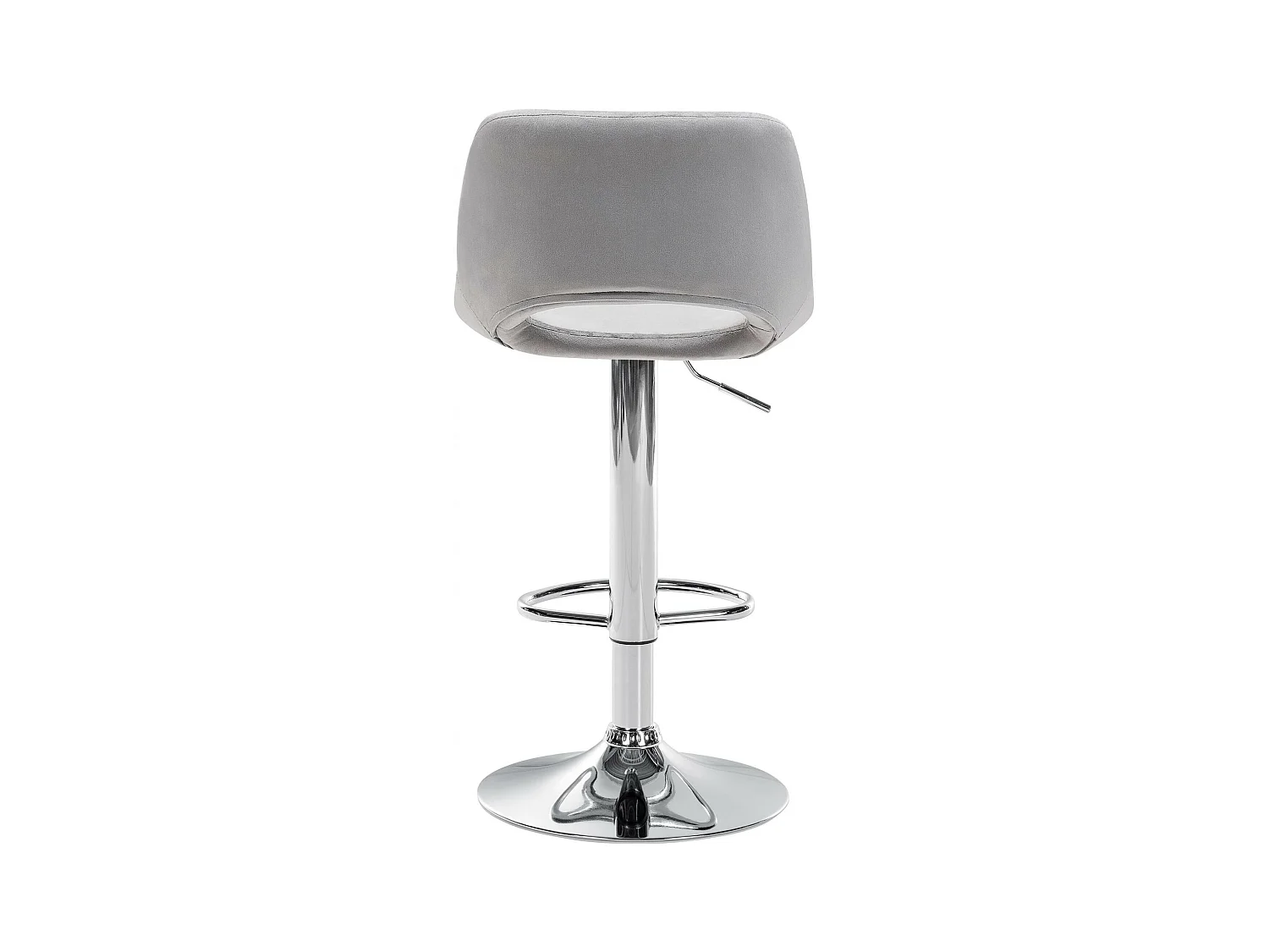 Lot de 2  Tabouret de bar - Velours - Gris clair - Camden