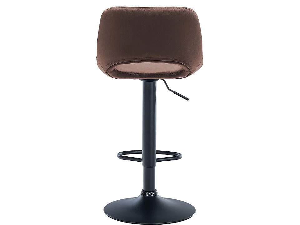 Lot de 2  Tabouret de bar - Velours - Marron - Camden
