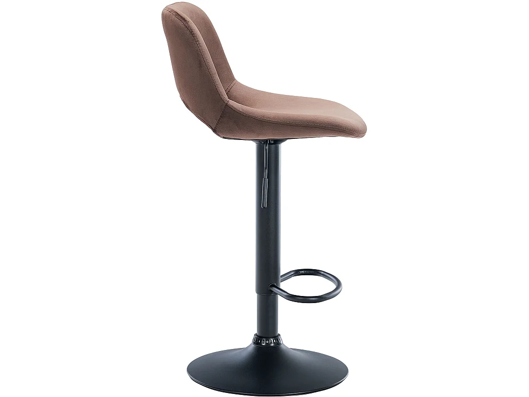Lot de 2  Tabouret de bar - Velours - Marron - Camden