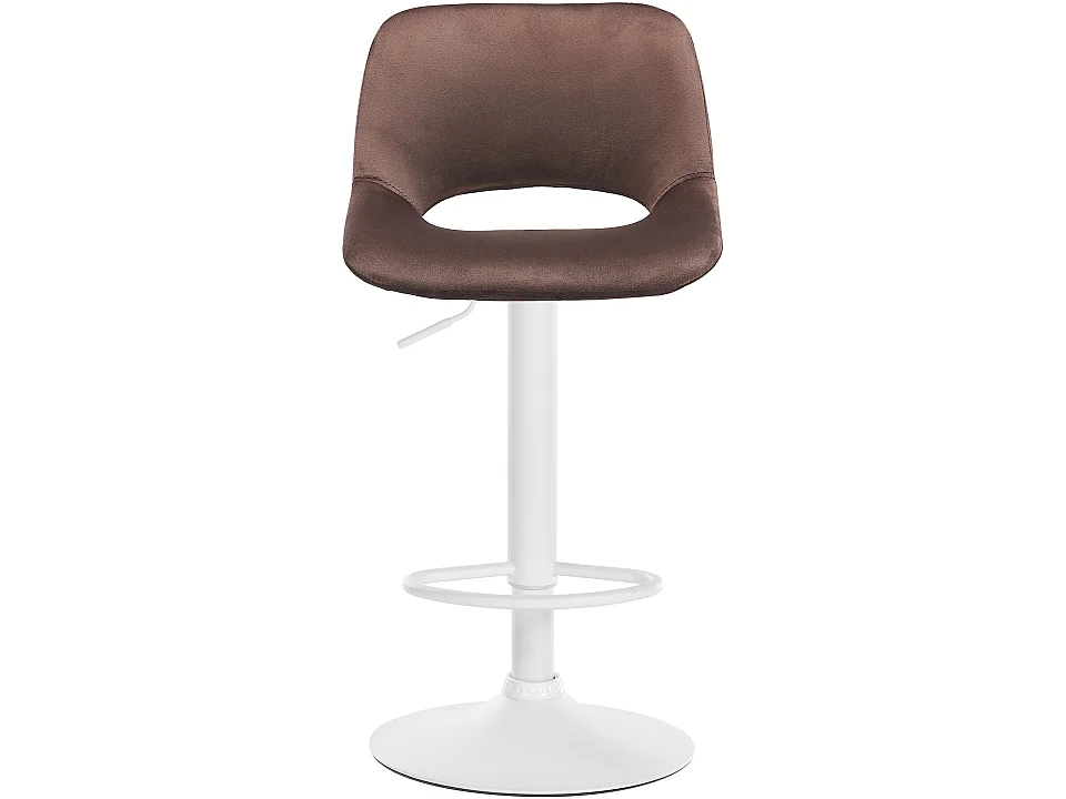 Lot de 2  Tabouret de bar - Velours - Marron - Camden