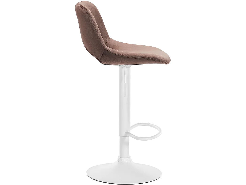 Lot de 2  Tabouret de bar - Velours - Marron - Camden