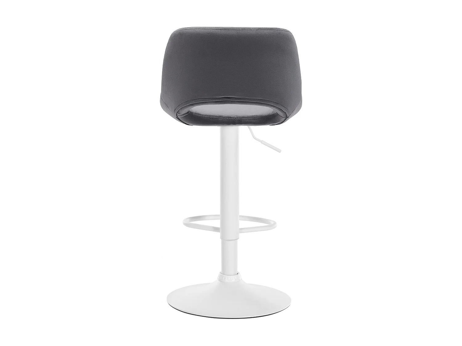 Lot de 2  Tabouret de bar - Velours - Gris foncé - Camden