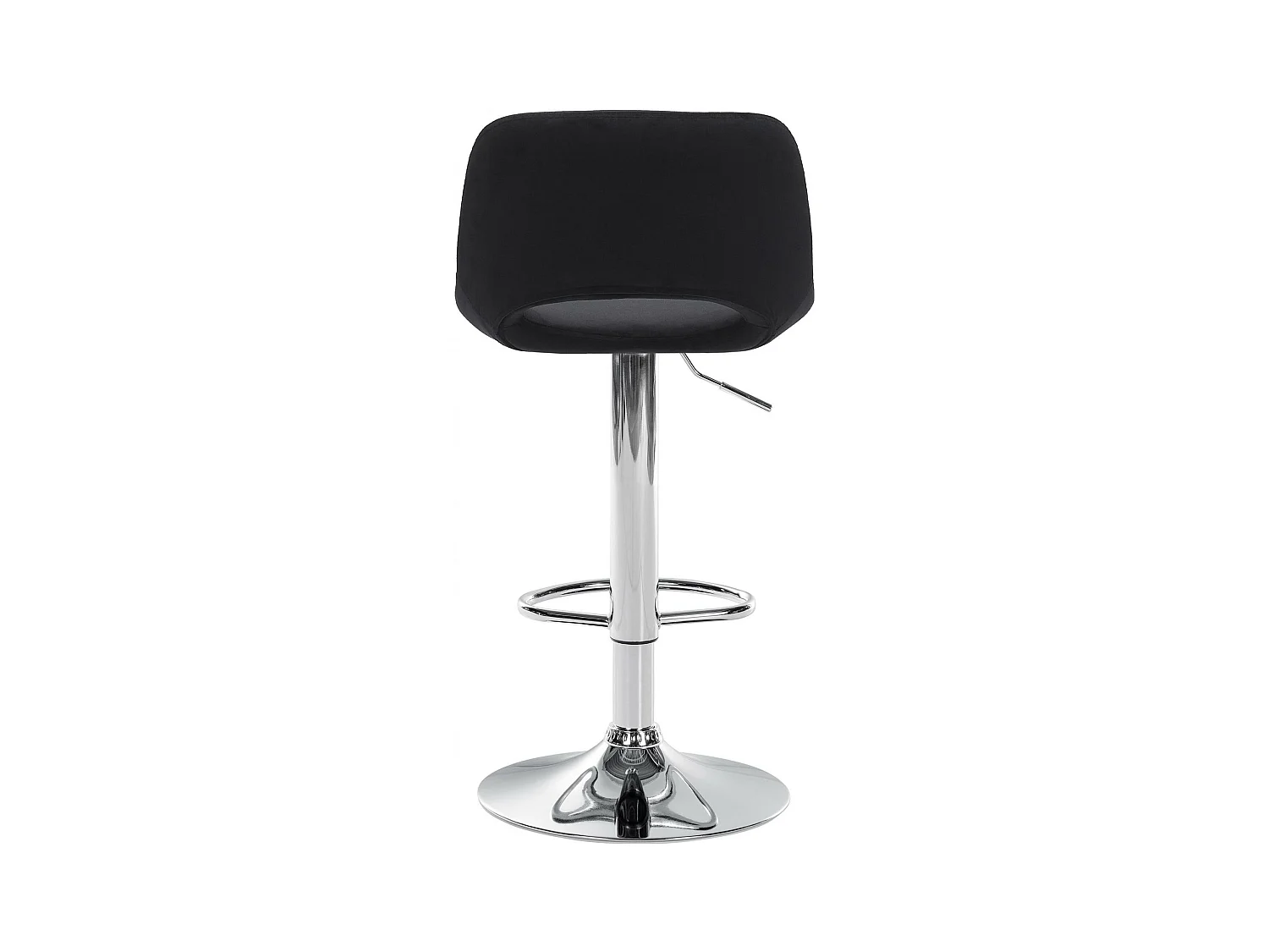 Lot de 2  Tabouret de bar - Velours - Noir - Camden