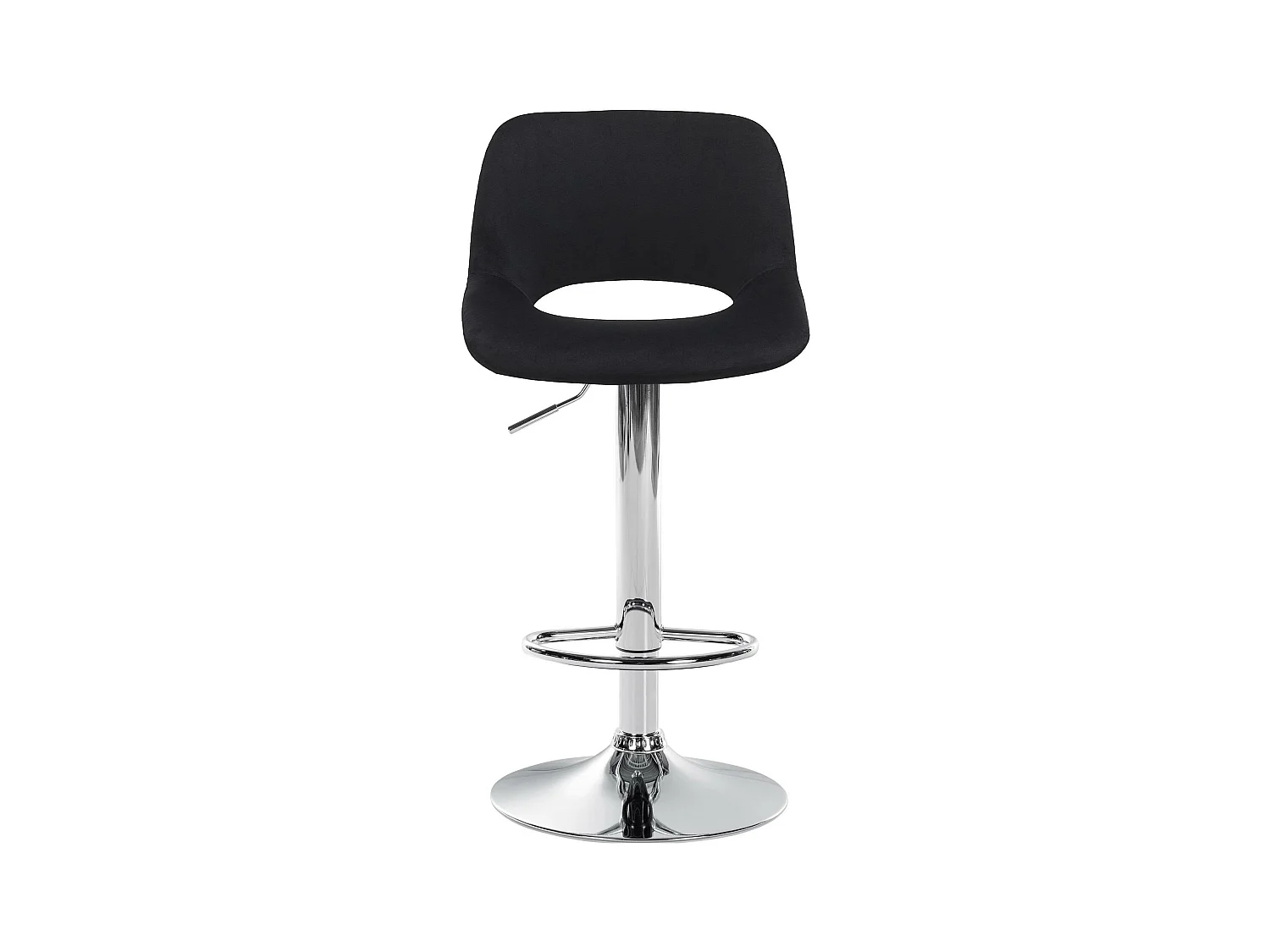 Lot de 2  Tabouret de bar - Velours - Noir - Camden