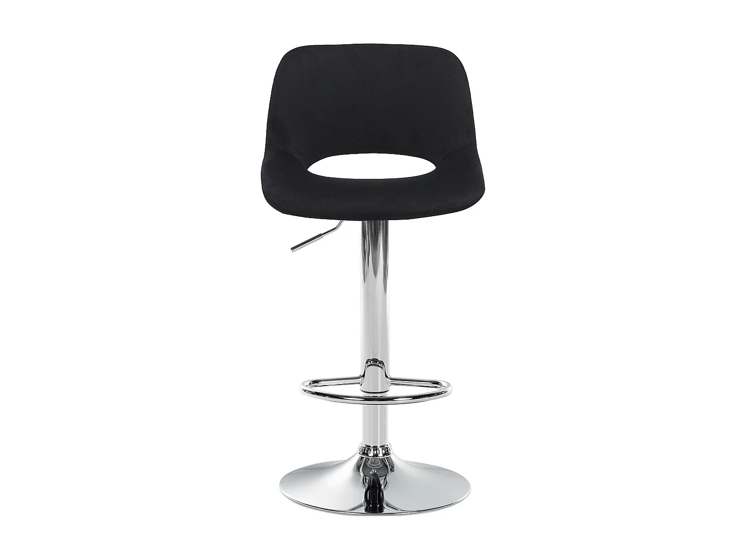 Lot de 2  Tabouret de bar - Velours - Noir - Camden