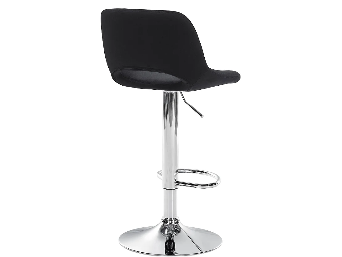 Lot de 2  Tabouret de bar - Velours - Noir - Camden