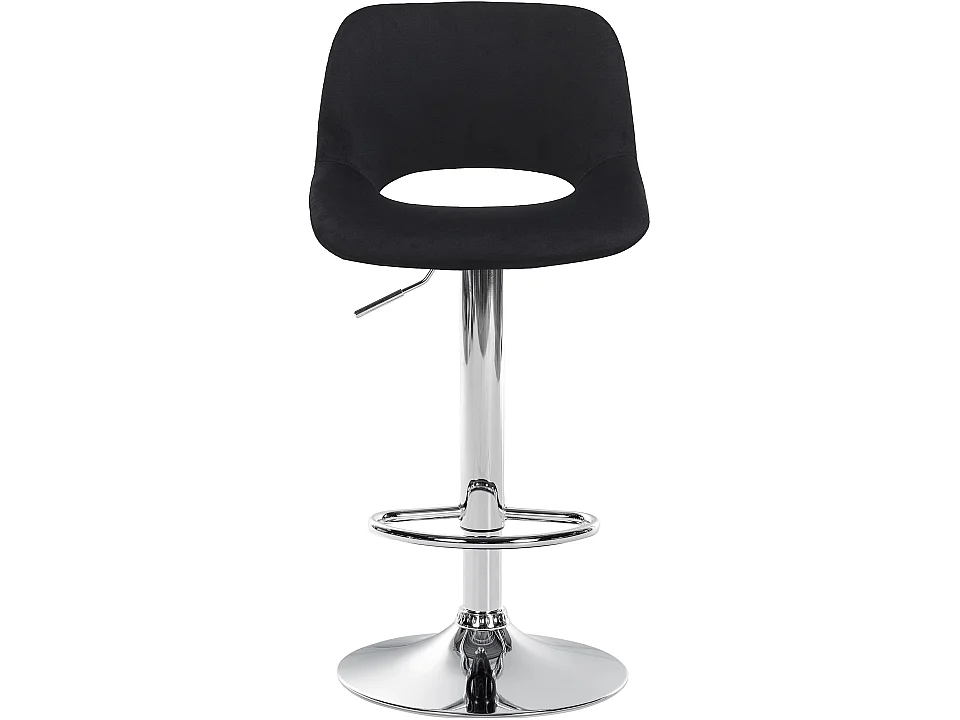 Lot de 2  Tabouret de bar - Velours - Noir - Camden