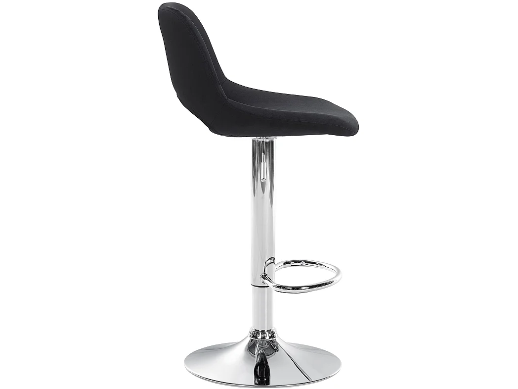 Lot de 2  Tabouret de bar - Velours - Noir - Camden
