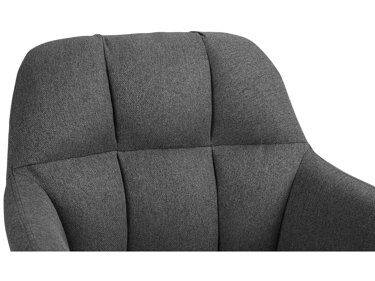 Tabouret de bar - Tissu - Gris foncé - Natoma