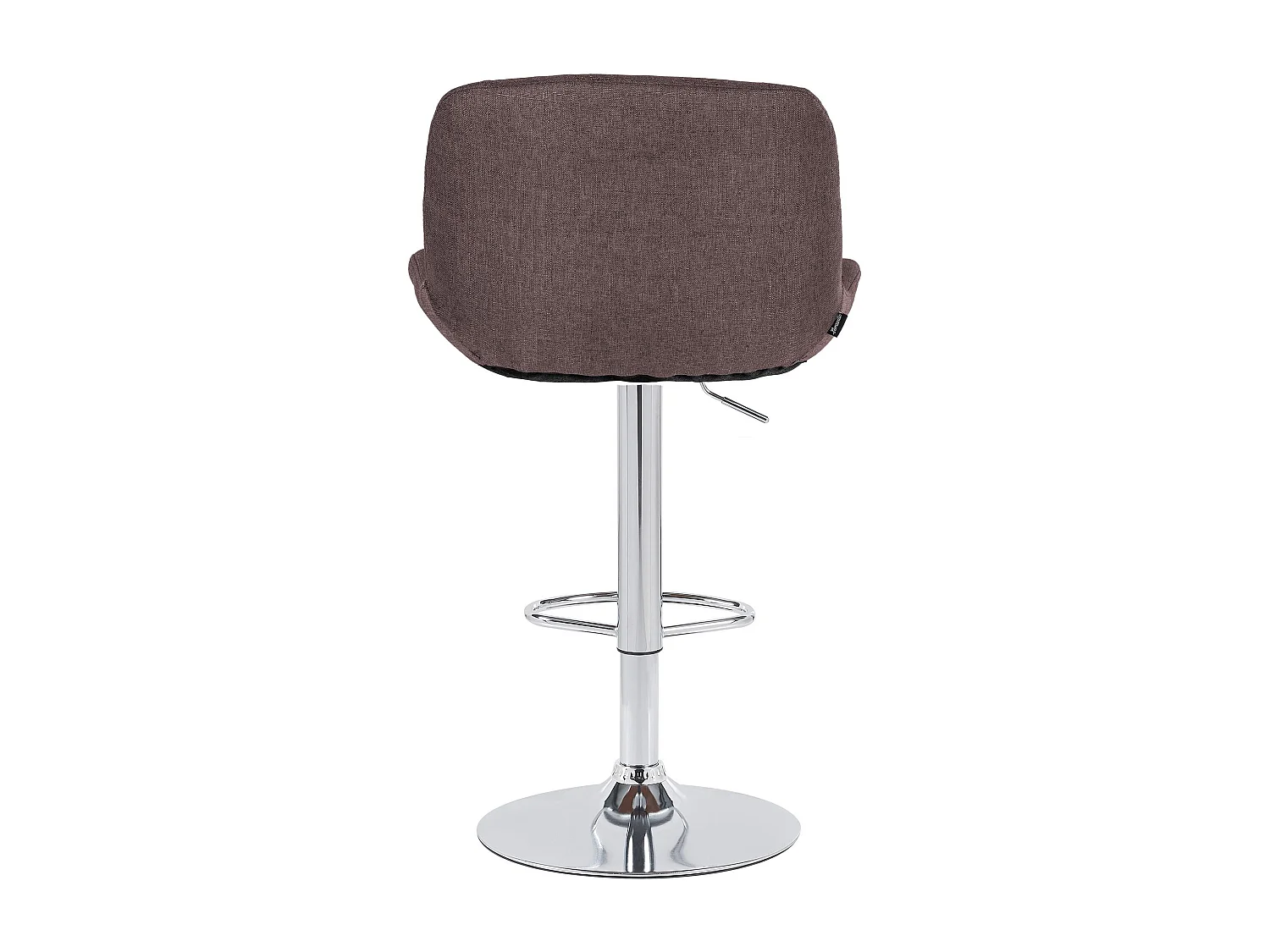 Tabouret de bar - Tissu - Marron foncé - Solon