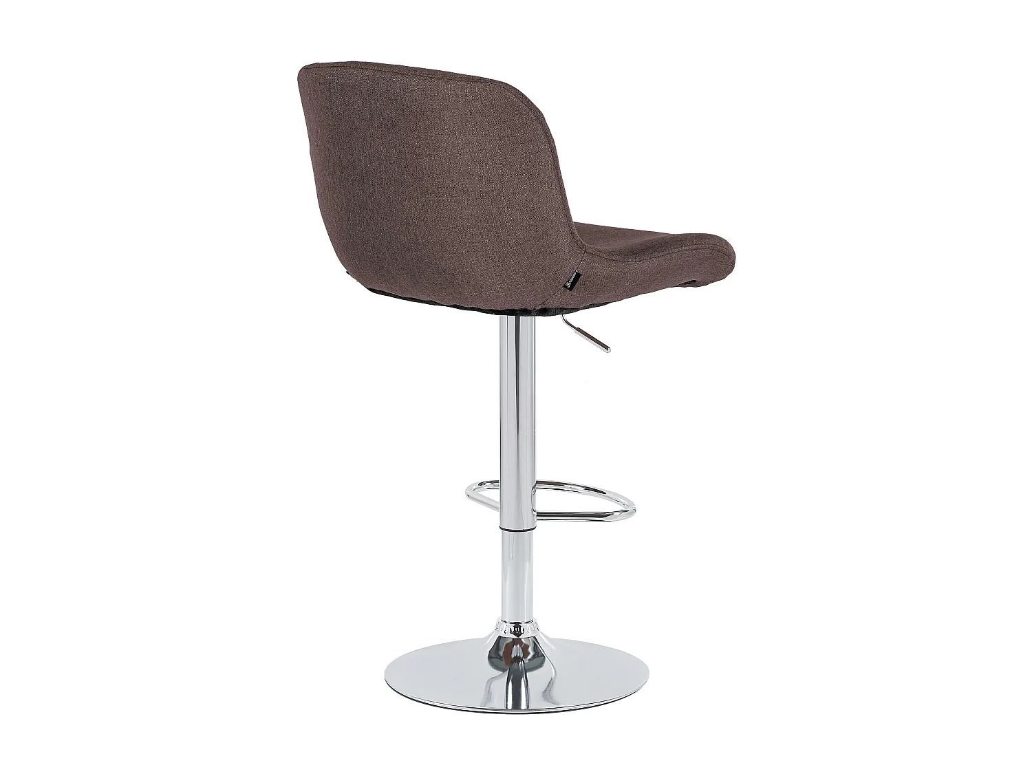 Tabouret de bar - Tissu - Marron foncé - Solon