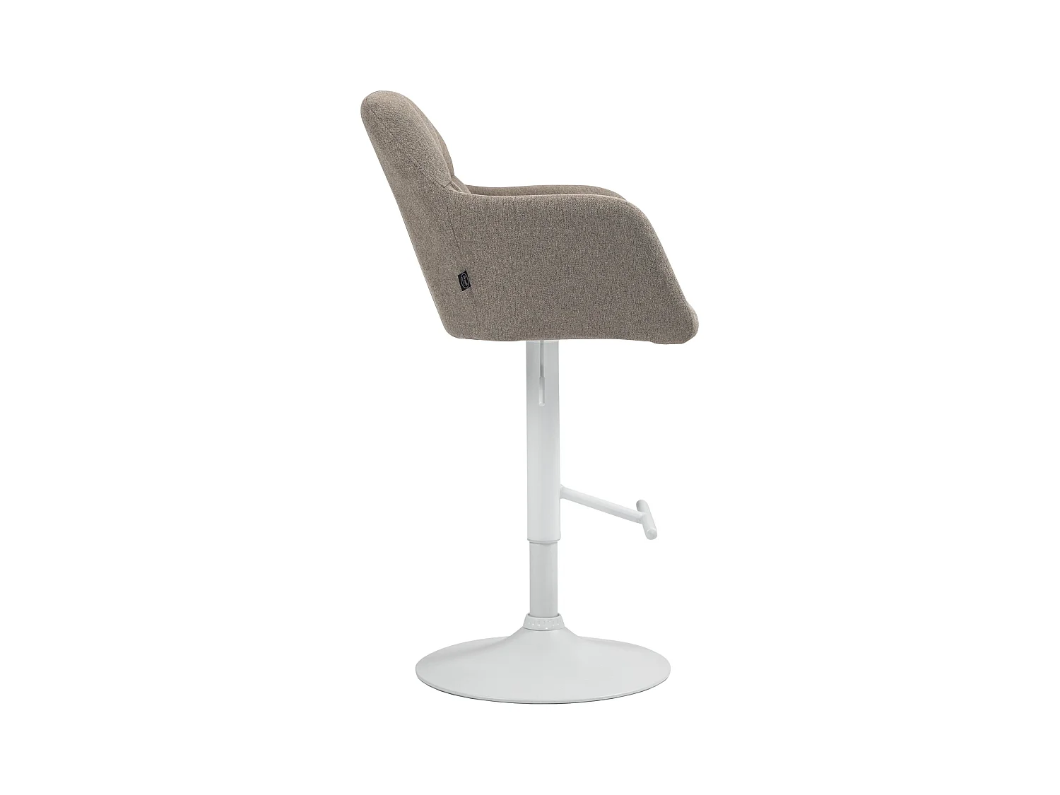 Tabouret de bar - Tissu - Taupe - Natoma