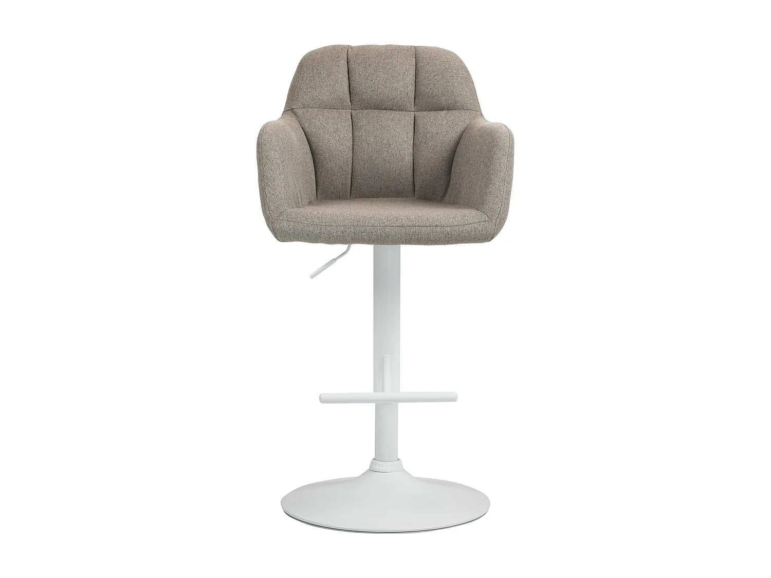 Tabouret de bar - Tissu - Taupe - Natoma