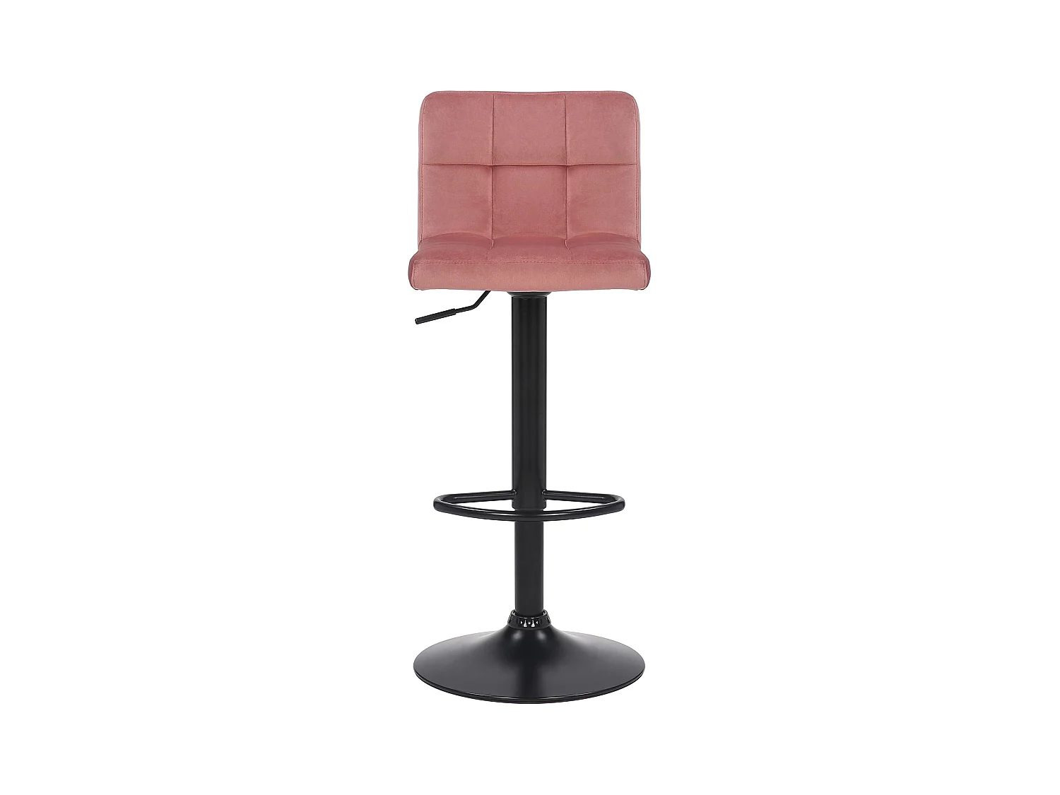 Lot de 4  Tabouret de bar - Velours - Rose - Feni