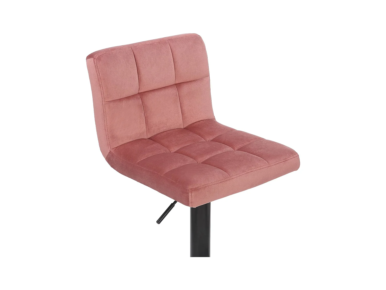 Lot de 4  Tabouret de bar - Velours - Rose - Feni