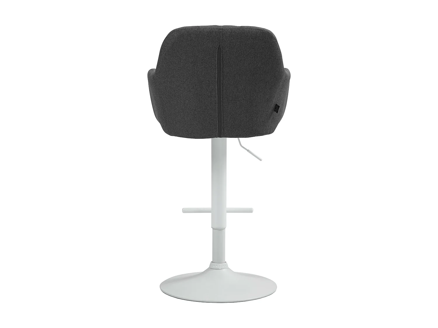 Tabouret de bar - Tissu - Gris foncé - Natoma