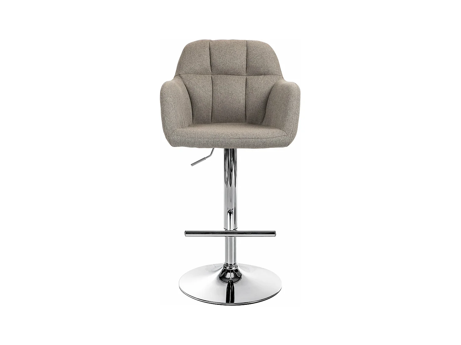 Tabouret de bar - Tissu - Taupe - Natoma