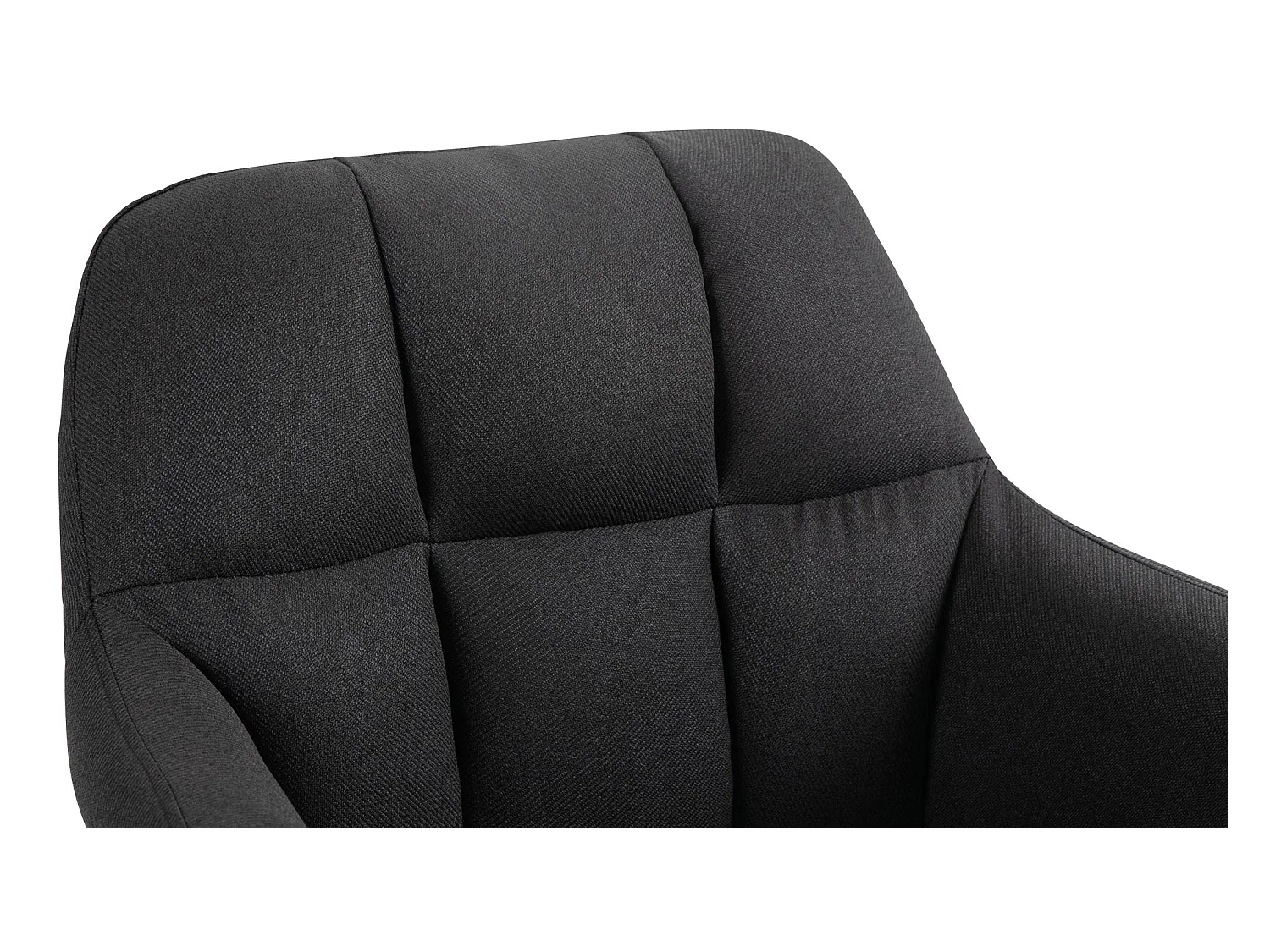 Tabouret de bar - Tissu - Noir - Natoma