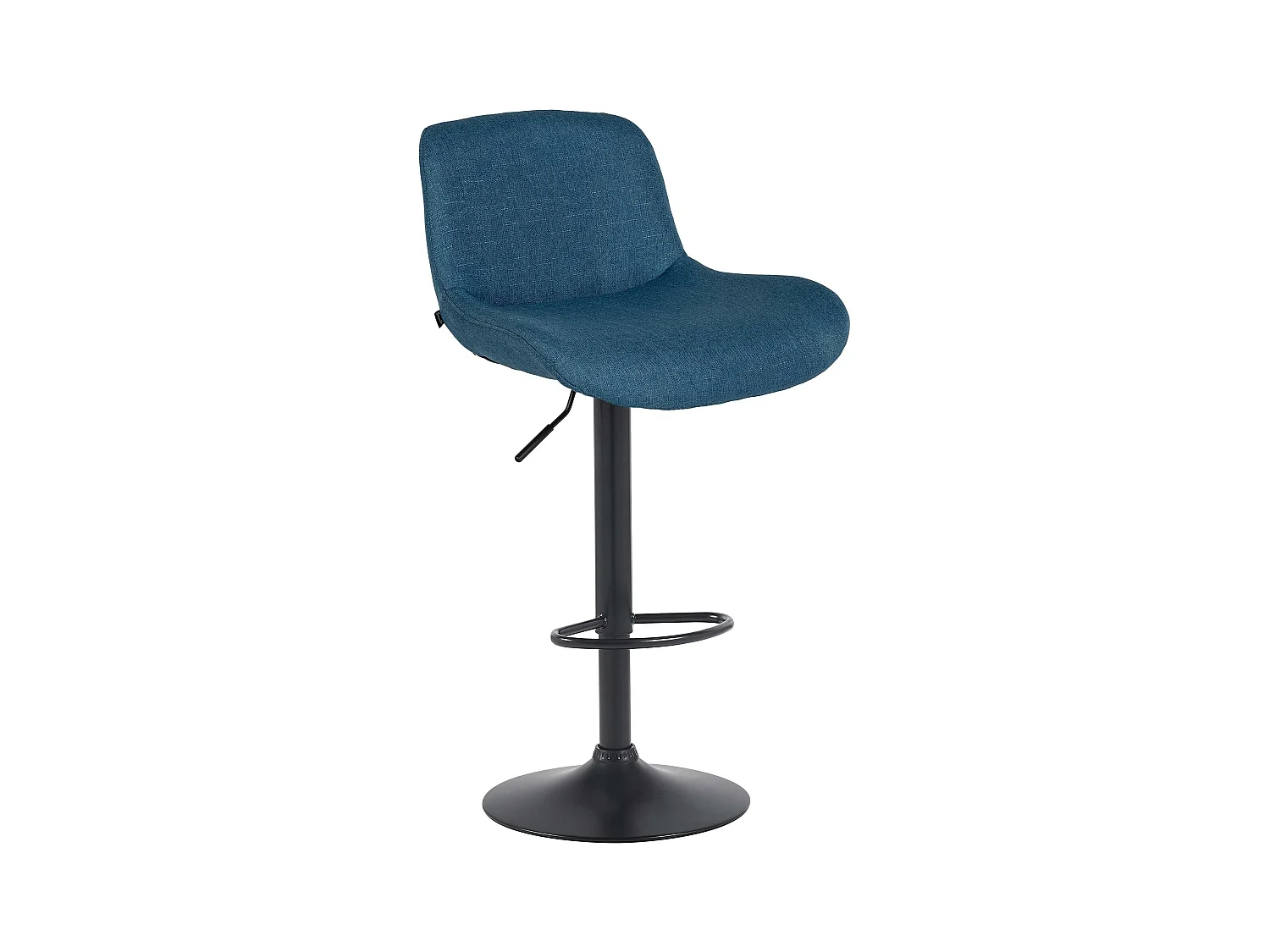 Tabouret de bar - Tissu - Bleu - Solon