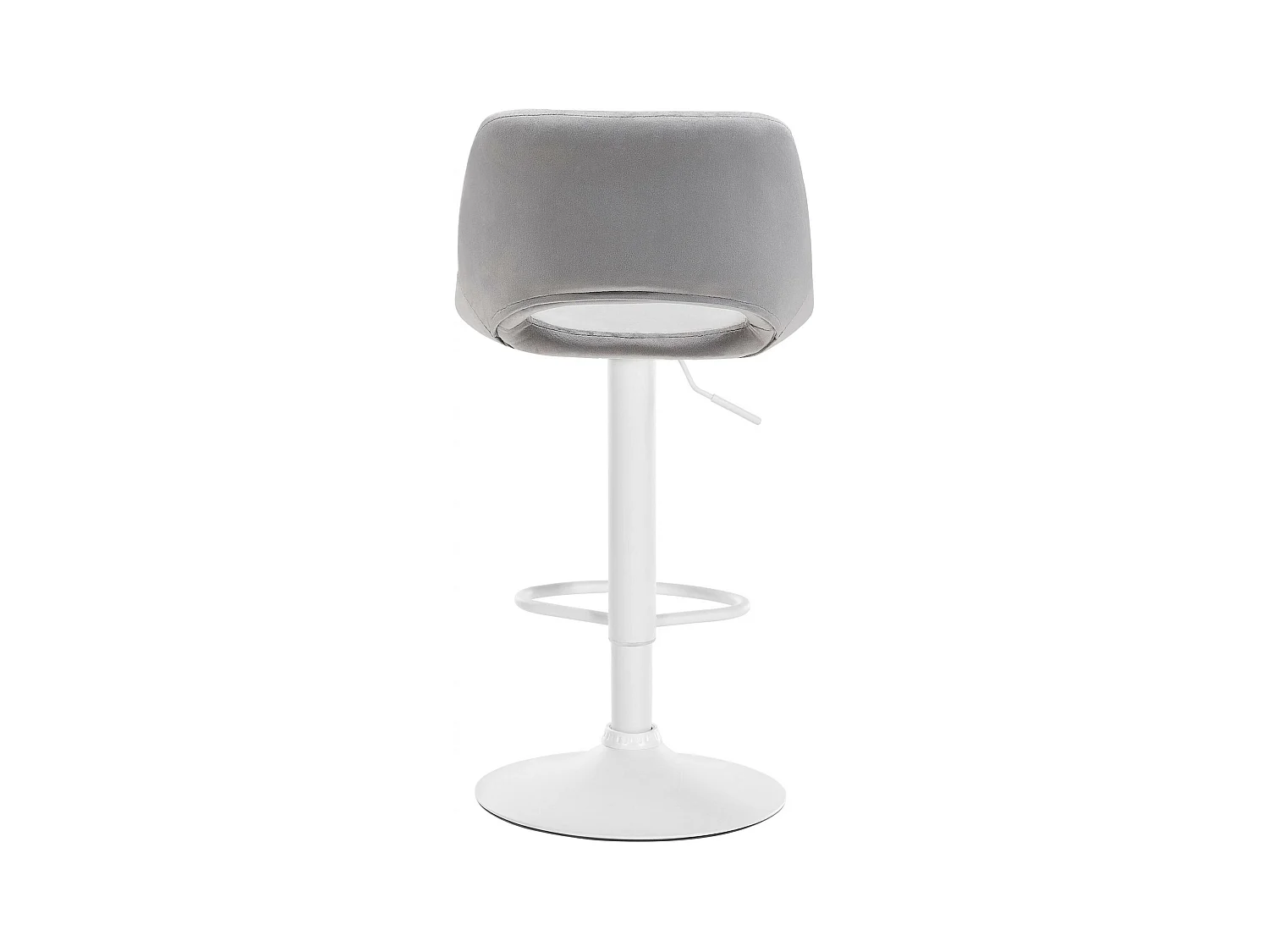 Lot de 2  Tabouret de bar - Velours - Gris clair - Camden