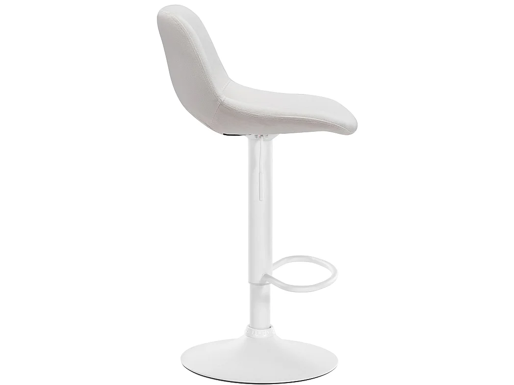 Lot de 2  Tabouret de bar - Velours - Crème - Camden