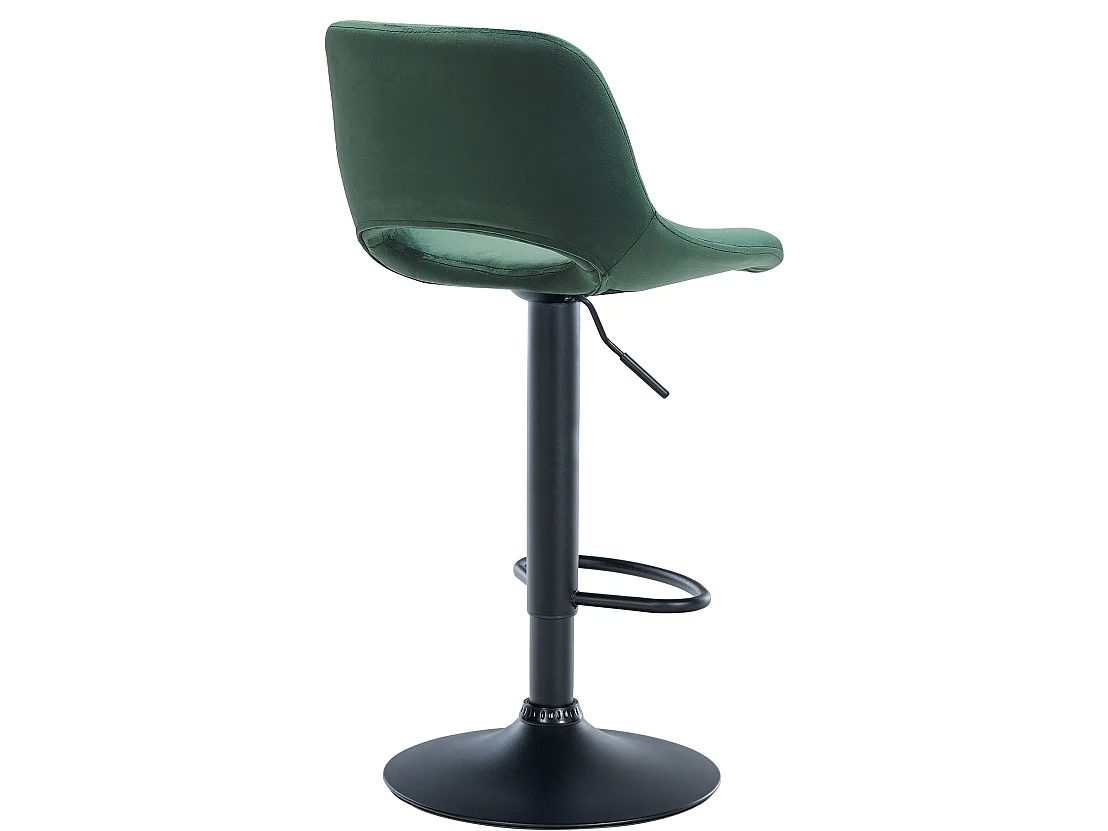 Lot de 2  Tabouret de bar - Velours - Vert - Camden