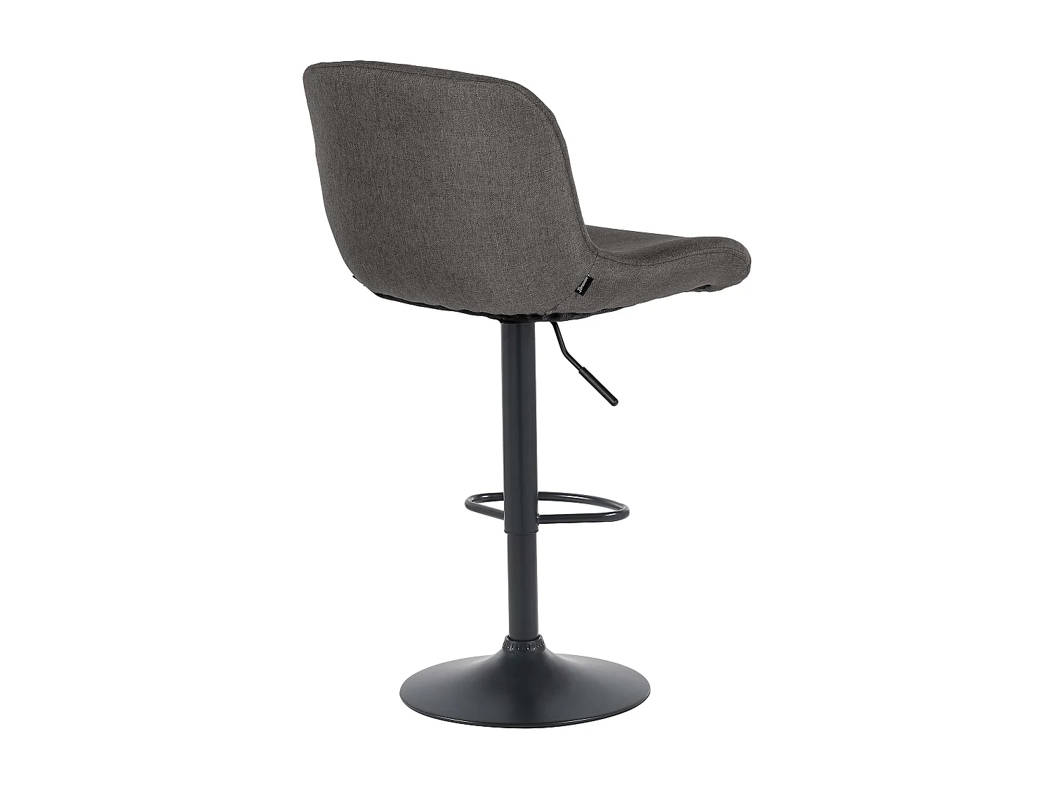 Tabouret de bar - Tissu - Gris foncé - Solon