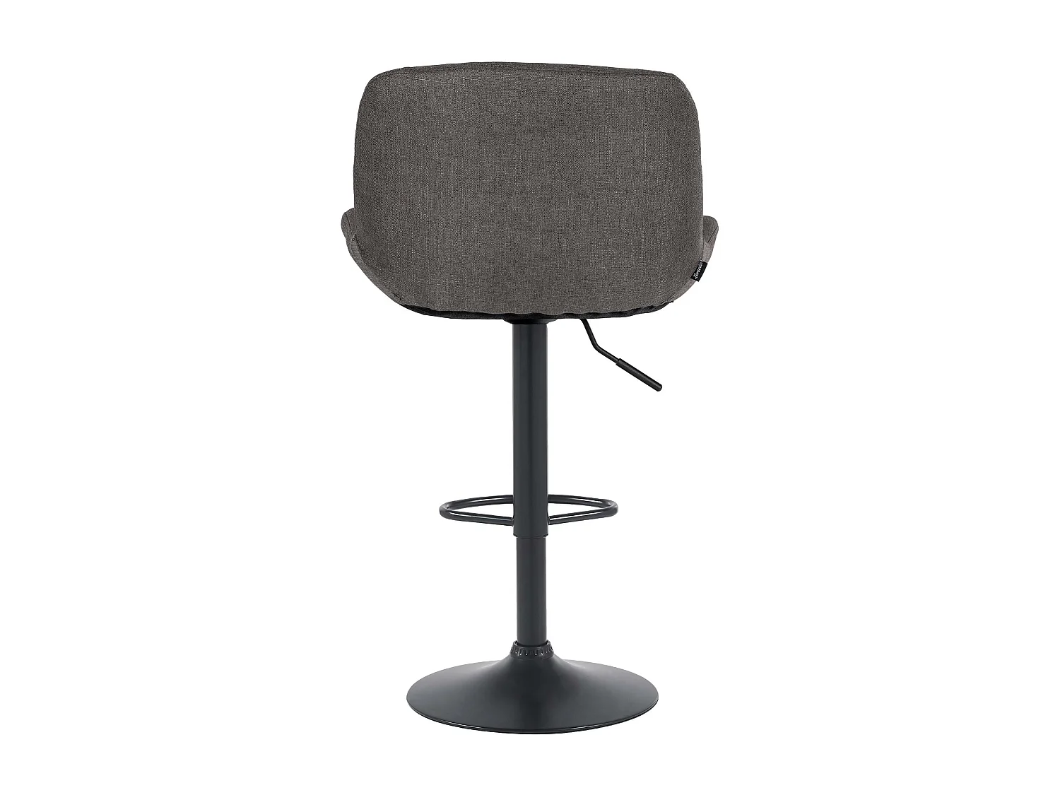 Tabouret de bar - Tissu - Gris foncé - Solon