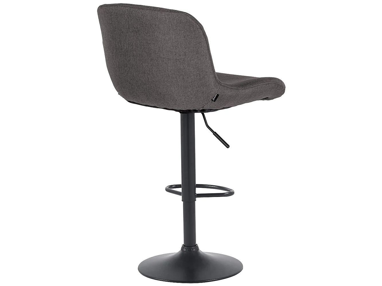 Tabouret de bar - Tissu - Gris foncé - Solon