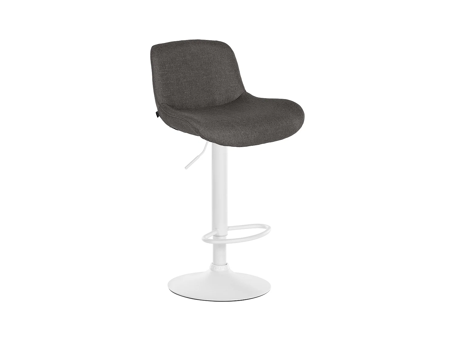 Tabouret de bar - Tissu - Gris foncé - Solon
