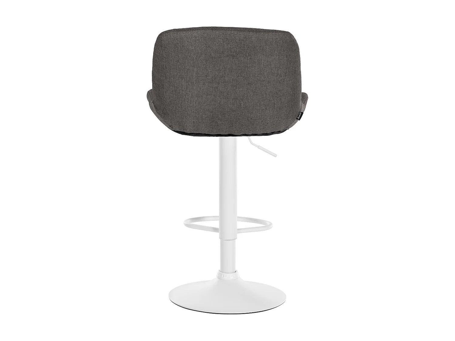 Tabouret de bar - Tissu - Gris foncé - Solon