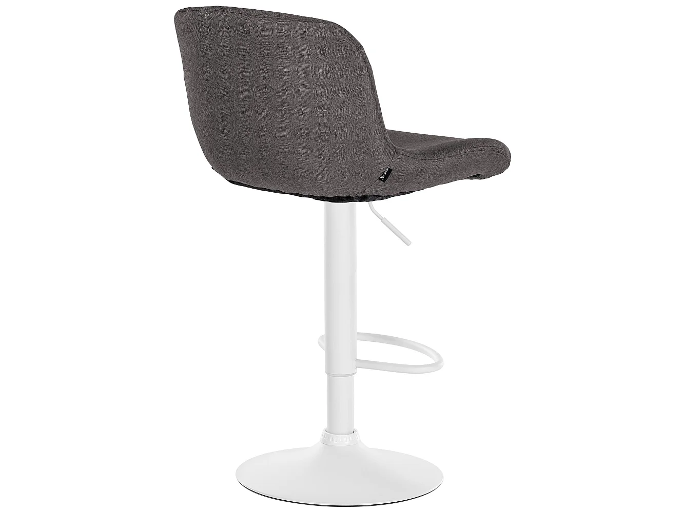 Tabouret de bar - Tissu - Gris foncé - Solon