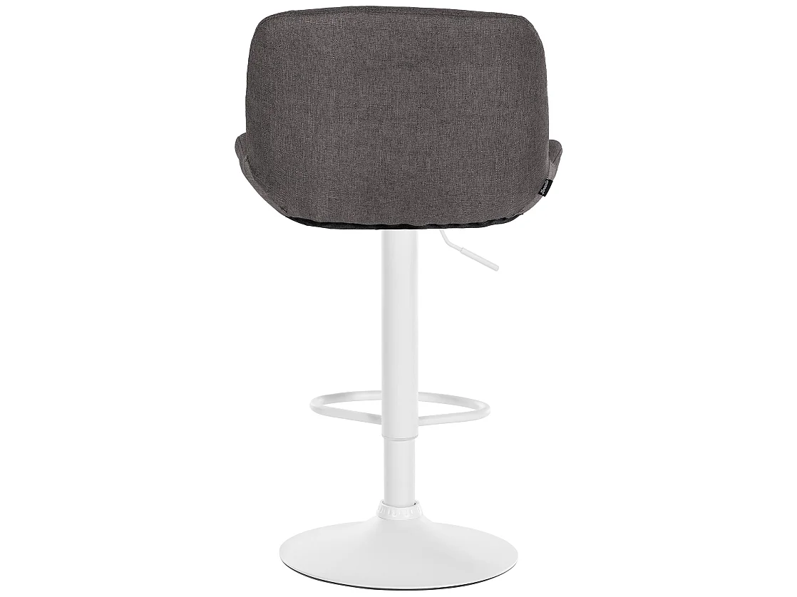 Tabouret de bar - Tissu - Gris foncé - Solon