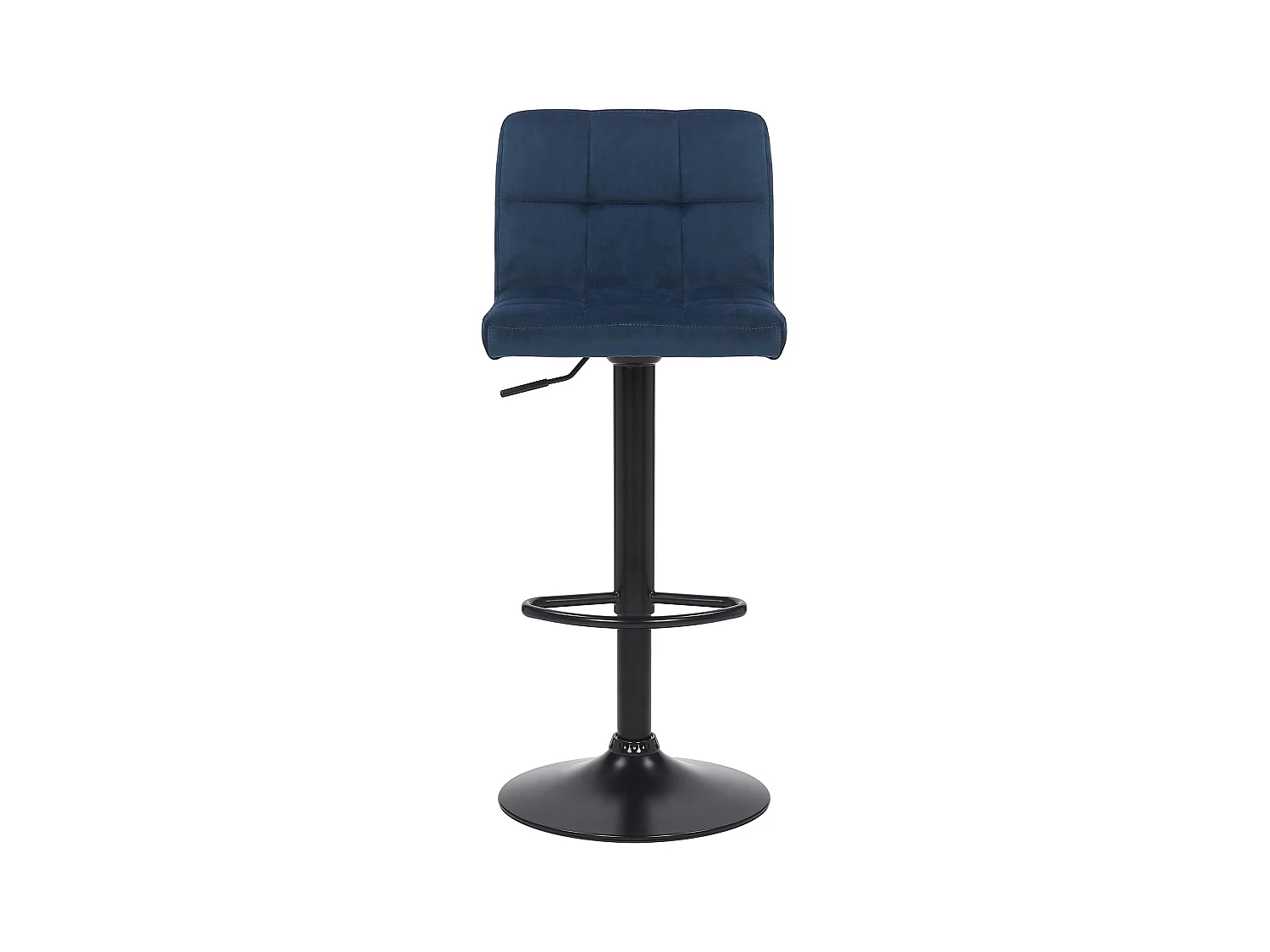 Lot de 4  Tabouret de bar - Velours - Bleu - Feni