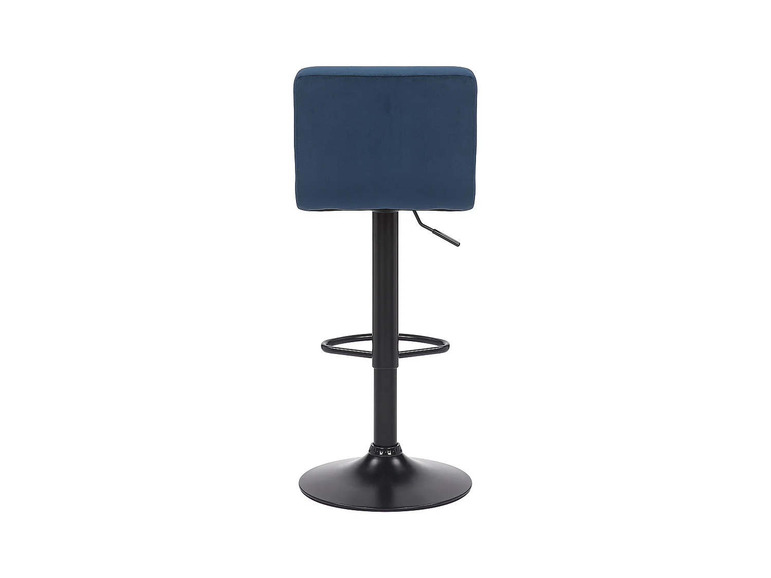 Lot de 4  Tabouret de bar - Velours - Bleu - Feni