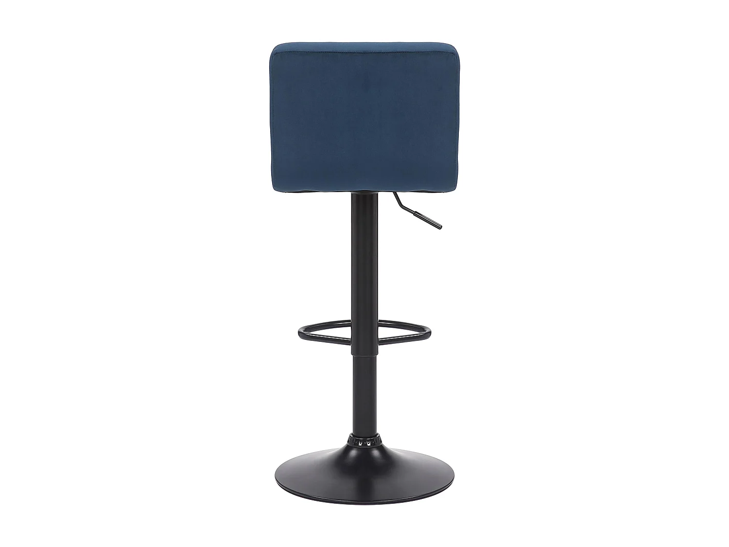 Lot de 4  Tabouret de bar - Velours - Bleu - Feni