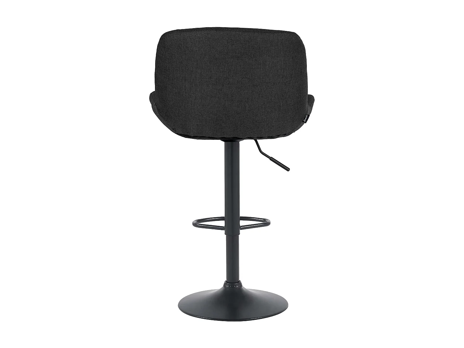 Tabouret de bar - Tissu - Noir - Solon